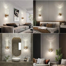 GobekUsa Bubble Crystal LED Wall Sconces for Home Indoor Decor