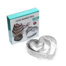 GobekUsa Heart-Shaped Stainless Steel Mousse Mold Set - Baking Tool for Cakes & Desserts