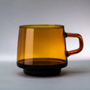 GobekUsa 350ml Glass Coffee Mug Tea Juice Cup Heat Resistant Durable High Borosilicate