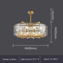 GobekUsa Glass Restaurant Chandelier: Modern Luxury Led Lighting Fixture for Living Room Home Decor