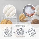 GobekUsa Boucle Knotted Circle Soft Pillows - Home Decorative Round Ball Throw Plush Pillows