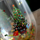 GobekUsa Double Wall Glass Mug - Festive Heat-Resistant Cup for Coffee or Water