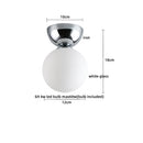 GobekUsa Glass Iron LED Ceiling Light - Modern Nordic Style Lighting Fixtures