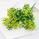 GobekUsa Fruit Branch Plant Wall Decor with Green Landscape Grass - 7 Forks
