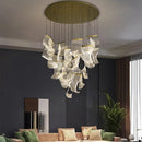 GobekUsa LED Art Acrylic Pendant Light for Modern Luxury Staircase Chandelier