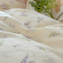 GobekUsa Lavender Lace Bedding Set: Single Queen Size Duvet, Sheet, Pillowcases