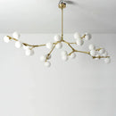 GobekUsa Glass Balls LED Pendant Lights: Modern Branches Style Chandeliers for Living Room