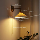 GobekUsa Ceramic LED Wall Sconce Pull Chain Switch for Dining Bedroom Bathroom Mirror