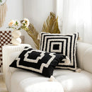 GobekUsa Boho Tufted Pillow Cover with Tassels - 45x45cm Square for Home Décor