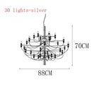GobekUsa LED Candle Chandelier: Elegant Italian Design Pendant Light for Home Decor