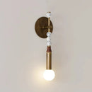 GobekUsa Elegant Marble Copper Wall Lamp for Living Room, Study, Hotel, Restaurant