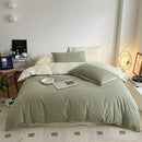 GobekUsa Cotton Queen Bedding Set: Duvet Cover, Sheets, Quilt Cover, Pillow Covers -Soft & Comfortable
