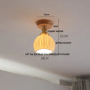 GobekUsa Blue Hollow-out Ceramic LED Ceiling Lamp