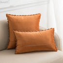 GobekUsa Fluffy Faux Fur Cushion Cover 45x45cm Cream Coffee Brown Home Decor Sofa