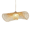 GobekUsa Bamboo Pendant Chandelier for Dining Room | Japanese Style Ceiling Lamp