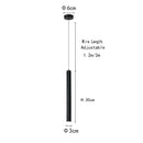 Nordic Black Double Cylinder Pendant Light