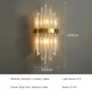 GobekUsa Crystal LED Wall Lamps: Elegant Gold Wall Sconce Lights for Luxury Home Decor
