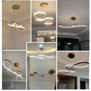 GobekUsa Gold LED Chandelier: Modern Nordic Dining Room Pendant Lights, Ideal for Kitchen, Bar, Office.
