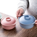 GobekUsa Japanese Style Instant Noodle Rice Bowl with Lid - Healthy Tableware