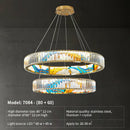 GobekUsa Crystal Chandelier Ring Light Modern Elegant Dining Living Room Lighting