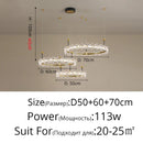 GobekUsa Gold Crystal Ring Chandelier Pendant Light, Luxury Modern Design for Home Décor