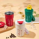 GobekUsa 400ML Coffee Thermos Bottle Leak-Proof Portable Mug.