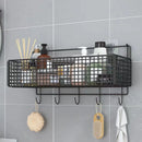 GobekUsa Bathroom & Kitchen Wall Shelf Organizer - Square Shampoo Storage Rack