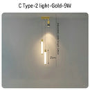 GobekUsa Black Gold Hanging Pendant Lamp: Modern Luxury Bedroom & Living Room Lighting