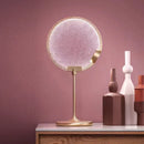 GobekUsa Clear Pink Glass Horo Pendant Light LED for Loft Bar Art Deco Kitchen