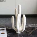 GobekUsa Coral Landscape Sculpture - Modern Desk Ornament for Room Aesthetics