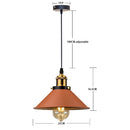 GobekUsa Industrial Farmhouse Brown Pendant Light for Kitchen Island, Barn, Dining Room