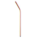 GobekUsa 304 Stainless Steel Reusable Straws Set for Drinks - Eco-Friendly Metal Curved & Straight