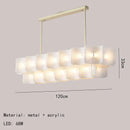 GobekUsa LED Chandelier: Modern Acrylic Kitchen Lighting Fixture with Changeable Dimming