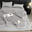 GobekUsa Cool Summer Blanket Set with Latex Bed Mat - Lightweight Breathable Comforter Bedding