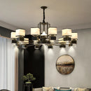 GobekUsa Chinese Zen Marble Chandelier for Living Room, Restaurant, and Bedroom