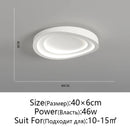GobekUsa LED Round Ceiling Lamp with Remote Control Dimming for Modern Indoor Lighting