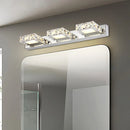 GobekUsa Crystal LED Mirror Light: Modern Bathroom Wall Sconce Stainless Steel Lighting Fixtures