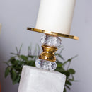 GobekUsa Gold Marble Candle Holder Candelabrum Wedding Decor Desktop Accessories
