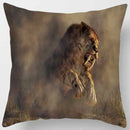 GobekUsa Animals World Tiger Lion Pillow Case for Cute Home Decor in Sofa Living Room