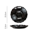 GobekUsa Ceramic 4-Grid Dinner Plate - Retro Tableware for Fruits, Snacks, and Desserts
