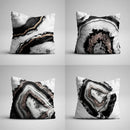 GobekUsa Gray Marble Black Agate Pillow Case for Home Sofa Chair Decor