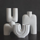 GobekUsa Geometric Ceramic Vase | Irregular Ornaments | Room Decoration Accessories