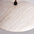 GobekUsa Cream Stone Wood Chandelier: Danish Style Bedroom Pendant Lamp for Natural Atmosphere