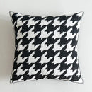 GobekUsa Black White Embroidered Cushion Cover 45x45cm Sofa Bed Chair Home Decor