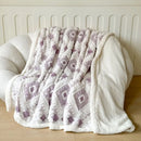 GobekUsa Geometric Jacquard Taff Velvet Blanket Lamb Wool Warm Nap Bed Sheets