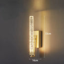 GobekUsa Crystal Wall Light: Modern LED Long Lamp for Bedrooms, Living Rooms, and Stairs