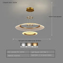 GobekUsa LED Ring Ceiling Chandelier: Luxury Villa Pendant Light for Living & Dining Rooms