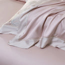 GobekUsa Cotton Flowers Embroidery Bedding Set with Soft Silky Finish
