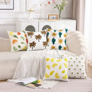 GobekUsa Cactus Lemon Dandelion Palm Tree Cotton Pillow Case 45x45cm Home Decor