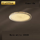 GobekUsa Crystal Round Ceiling Lamp Elegant LED Lighting for Bedroom & Living Room